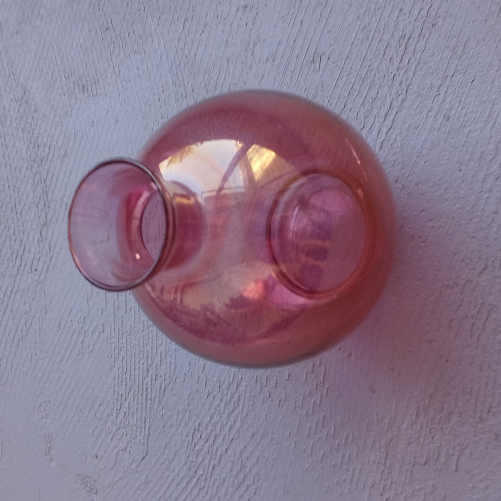 VTG Pink Decanter with 3 glasses - Picture 3 of 8